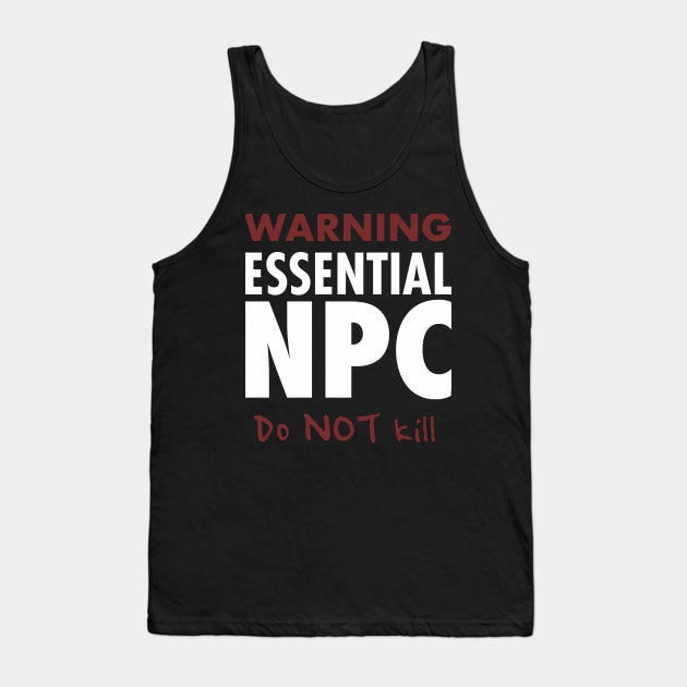Essential NPC Tank Top by AceOfTrades